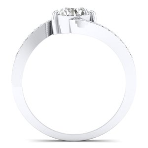 Bagues de fiançailles solitaires en argent sterling 925 de haute qualité REYES, certifiées GRA, avec moissanite, accessoires minimalistes pour femmes, bijoux - Product Image 4