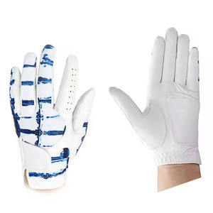 JNM SAFETY Men's Genuine Leather Golf <b>Gloves</b>-<b>Moisture</b>-Wicking Adjustable Wrist Strap Full-Finger Options Customizable - Product Image 1