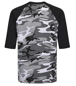 T-shirt de randonnée et de chasse à col rond en coton, T-shirt de performance camouflage 100 % polyester à manches courtes - Product Image 3