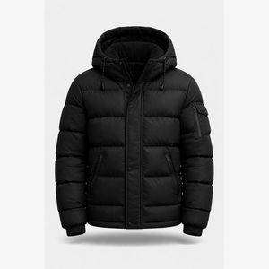 Veste en polaire matelassée à col montant de haute qualité, tendance 2026, pour homme, grande taille, style décontracté d'hiver, avec design frontal - Product Image 6