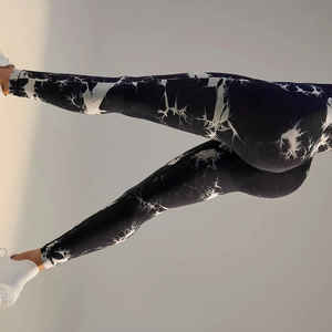 Leggings de sport respirants à séchage rapide et de couleur unie - Product Image 1