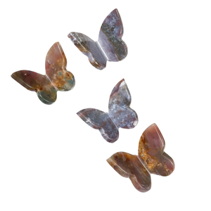 Mariposa voladora de cristal de alta calidad, jaspe imperial con alas de piedra curativa, mariposa tallada en 3D y decoración para el hogar. - Product Image 1