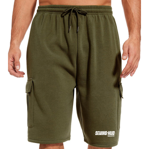 Shorts en molleton de coton pour homme, look élégant, pas cher, personnalisés, nouveau design, tissu doux au toucher, 100% coton. - Product Image 5