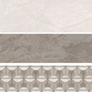 Carrelage mural en céramique blanc brillant de qualité supérieure 300x600, esthétique minimaliste pour les bureaux d'entreprise et les projets de bâtiments commerciaux - Product Image 2