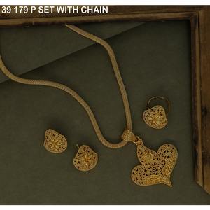 Fashion Pendant Necklace Gold-Plated Necklace for Women <b>Wedding</b> Jewelry Luxury Earrings Necklace Jewelry Set for Woman Jewelry - Product Image 2