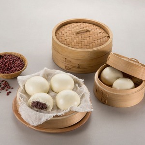 [MILWON] Anheung Steamed Bun, pain vapeur coréen surgelé à la pâte de haricot rouge, petit-déjeuner coréen, sans conservateurs, uniquement du sucre et du sel - Product Image 1