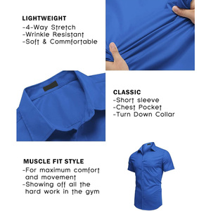 Chemises décontractées pour hommes sur mesure, à double boutonnage, en maille respirante et à séchage rapide, uniformes de printemps, vêtements OEM pour l'exportation mondiale - Product Image 2