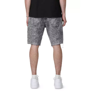 กางเกงขาสั้นผ้าแคนวาสคอตตอน 100% สำหรับผู้ชาย เอวกลาง มีกระเป๋า สกรีนโลโก้แบบกำหนดเอง ล้างสีแบบแอซิดวอช ขายส่ง สไตล์ลำลอง - Product Image 5