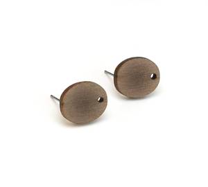 Boucles d'oreilles en bois naturel faites à la main, bijoux artisanaux légers, accessoires de mode pour femmes, collection en gros pour usage quotidien - Product Image 2