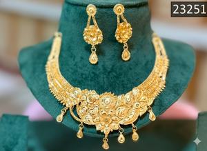 Conjunto de Collar y Aretes MOLL JEWELLERS 2024, Inspirado en la Moda Africana India, Chapado en Oro/Plata, Aleación de Zinc, Cristal/Pedrería, para Mujer - Product Image 4