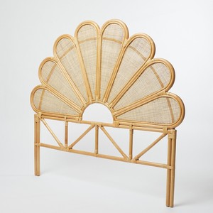 Tête de lit naturelle en rotin en forme de fleur, panneau décoratif pour chambre d'enfant, vente en gros de têtes de lit - Product Image 5