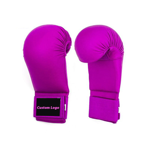 Gants de boxe violets unisexes en PU, équipement d'entraînement résistant à l'usure - Product Image 1