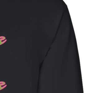 <b>Black</b> Graphic <b>Long</b> Sleeve Sweatshirt Crew Neck Pullover Casual Women's Sportswear <b>Top</b> Ribbed Cuffs Printed Design Fashion - Product Image 2