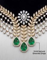 Ensemble collier ras-de-cou élégant vert émeraude inspiré des feuilles royales, avec maille en CZ et moissanite, pour femme, idéal pour mariage et occasions spéciales