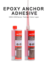 Colle d'ancrage époxy à séchage rapide MOROPUS de haute qualité pour la pose de barres d'armature, adhésif bicomposant pour la construction, utilisation pour le renforcement du béton
