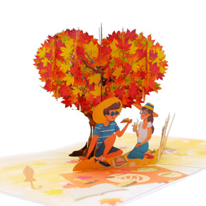 การ์ดป๊อป3D ออกแบบได้ตามต้องการงานฝีมือที่ได้รับแรงบันดาลใจจากปิคนิคสำหรับคู่รักงานฝีมือยอดนิยมจากกระดาษที่ได้รับแรงบันดาลใจจากสัตว์จากเวียดนาม - Product Image 3