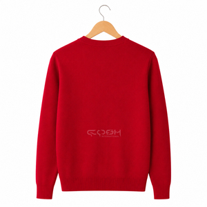 Suéter Cárdigan Rojo Bordado Personalizado con Logotipo de Hermandad Universitaria Cosh International, Acrílico, Invierno, Ecológico - Product Image 4