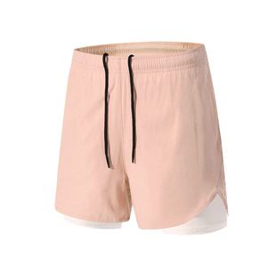 Short de gymnastique d'été à séchage rapide pour hommes de marque personnalisée High Street Style 2 en 1 double couche pour le fitness, le sport et les vêtements de jogging - Product Image 4