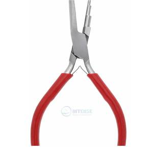 Alicates cóncavos huecos de 3 pasos para crear bucles de 3, 4 y 5 mm, herramienta de doble resorte de acero inoxidable de 6 pulgadas para doblar alambre y joyería DIY - Product Image 1