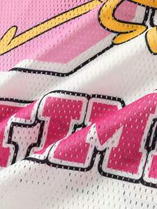 เสื้อเจอร์ซีย์อเมริกันฟุตบอลพิมพ์ลายกราฟิกตามสั่ง ทรงโอเวอร์ไซส์ ผ้าตาข่ายระบายอากาศ สไตล์ Y2K การ์ตูนสุดเท่ ฮิปฮอป สตรีทแวร์ ขายส่ง - Product Image 5