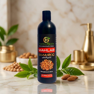 Shampoo naturel Mahlab pour le nettoyage des cheveux, le soin du cuir chevelu et la santé des cheveux, favorisant un aspect naturellement sain - Product Image 5