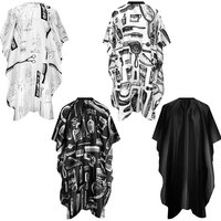 Cape de coiffure professionnelle imperméable en polyester pour salon de coiffure, pour coiffeurs adultes et enfants