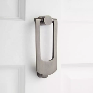 Poignée de porte moderne en nickel, élégante en forme de U, en métal, pour porte d'entrée, design durable et résistant aux intempéries, pour la décoration de l'entrée de la maison - Product Image 1