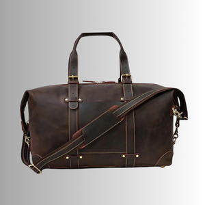 Custom Carry ON Luggage Genuine <b>Leather</b> <b>Duffle</b> <b>Bag</b> <b>Men</b> Rel Cowhide Crazy Horse <b>Leathers</b> Traveling Duffel <b>Bag</b> Best Travel <b>Bag</b> - Product Image 1