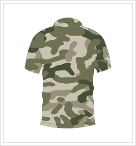 Camiseta Polo de Camuflaje Verde Urbano, Sublimada, Manga Corta, Personalizable, Deportiva, Casual, Transpirable, Unisex, Estilo Urbano, OEM, ODM - Product Image 2