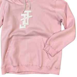 Sudadera con Capucha Rosa Jack and Jill con Logotipo Blanco, Sudadera Informal para Mujer, Sudadera con Capucha Elegante para Uso Diario - Product Image 4