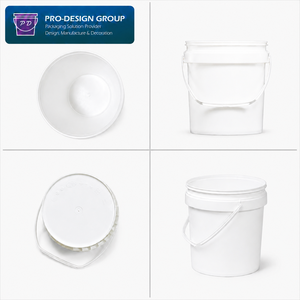 1 Gallon <b>Plastic</b> Bucket with Airtight Lid; Leak-proof Industrial Container for Chemical Packaging - Product Image 3