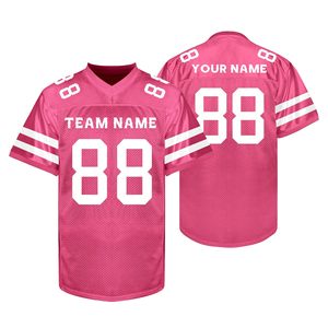 Wholesale Supplier American Football Jersey Polyester <b>Mesh</b> Dazzle <b>Screen</b> Printing OEM Custom Logo V Neck Durable Gear - Product Image 1
