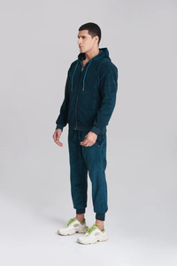 High Quality Vintage Streetwear Custom LOGO Stacked Tracksuit Unisex <b>Lightweight</b> 100% Cotton Breathable Hooded Drawstring <b>Jacket</b> - Product Image 2