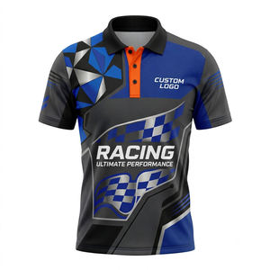 Chemise personnalisée pour équipe de karting, grande taille, uniforme d'équipe de sport automobile, vêtement respirant pour équipe, OEM - Product Image 5