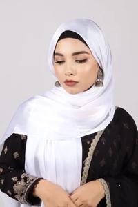 Custom Satin Plain Hijab Scarf Fashion <b>Head</b> <b>Wrap</b> Shawl <b>Silk</b> Feel Fabric OEM ODM Textile Manufacturer - Product Image 3