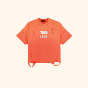 Camisetas Cortas con Serigrafía de Nuevo Diseño, Corte Cuadrado, 100% Algodón, Fabricante de Camisetas Personalizadas, Material de Alta Calidad, MOQ Bajo - Product Image 3