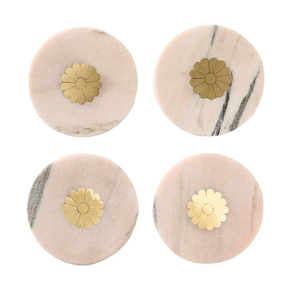 Sous-verres contemporains écologiques en marbre, durables, lavables, en pierre naturelle, pour la décoration de table, tapis et dessous-de-plat confortables - Product Image 4