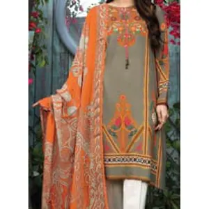 gorgeous grey colour girl 3 peace kameez shalwar party dress lawn amazing hot selling Pakistan ladies suit Indian winter ware