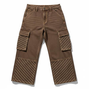 Jeans baggy pour femmes, design personnalisé, service OEM, coupe décontractée, pantalons en denim pour un usage quotidien, marques et équipes de mode. - Product Image 1