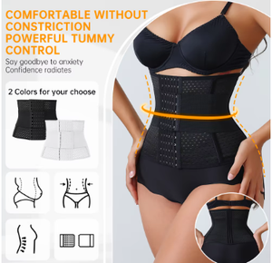 Nuevo Faja Reductora de Cintura Ajustable y Personalizable para Mujer, con Doble Cinturón, Corsé de Neopreno con Cremallera, Cincher para Entrenamiento y Control Abdominal, Soporte para Espalda - Product Image 6