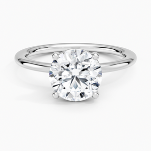 BOJ <b>Ring</b> 098 Round Cut 925 <b>Silver</b> Halo Stone Prong Setting <b>Solitaire</b> Diamond <b>Ring</b> 2ct D Color VVS1 Moissanite GRA Certified - Product Image 1