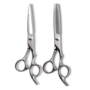 Juego de Tijeras para Adelgazar el Cabello, Acero Inoxidable 440C, para Diestros, Mango Largo, 30 Dientes, Uso Profesional - Product Image 6