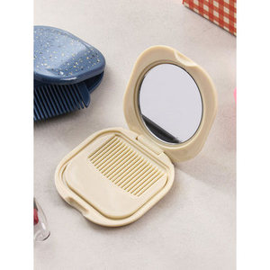 <b>Compact</b> mini comb and <b>mirror</b> set - Product Image 1