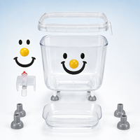 Fontaine à eau automatique pour chat en acier inoxydable, portable, sans fil, grande capacité 500g