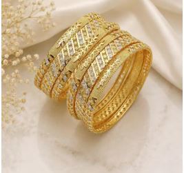 Ensemble de bracelets Kundan en laiton de créateur pour femmes, bijoux de mariage indiens, imitation plaqué rhodium, certifié par une tierce partie - Product Image 2