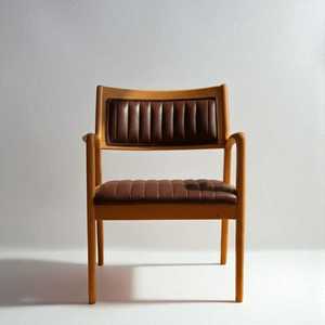 Silla de Comedor de Madera de Teca Premium con Tapicería de Cuero Premium, Muebles Modernos para el Hogar, Restaurante y Hotel, Directo de Fábrica - Product Image 2