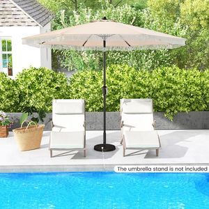 Sombrilla de Patio de 9 pies con Protección Solar, Elegante Sombrilla para Jardín, Piscina, Balcón, Decoración de Patio - Product Image 2
