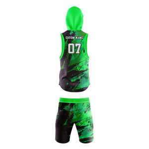 ชุดกีฬาฟุตบอลแบบ sublimated พร้อมกางเกงขาสั้น  สามารถสั่งทำได้ตามต้องการ พร้อมโลโก้ทีม ชื่อผู้เล่น และหมายเลขส่วนตัว - Product Image 3