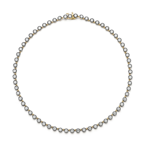 Collar de tenis Blair con diamantes cultivados en laboratorio, oro macizo de 14K, joyería minimalista de línea de diamantes para boda, regalo - Product Image 1
