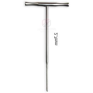 Aiguille à os canulée chirurgicale orthopédique 2,7-4,0 mm à poignée en T en acier inoxydable pour usage vétérinaire - Product Image 1